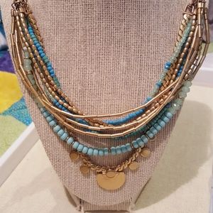 Stella and Dot Isa disc necklace